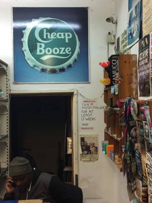 Bottle Top Poster – Cheap Booze shop